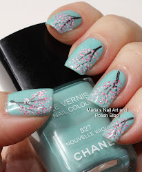 cherry nails blossom spring nail chanel designs polish gel nouvelle marias simple vague blossoms fall mint mariasnailpolishblog japanese idea pretty