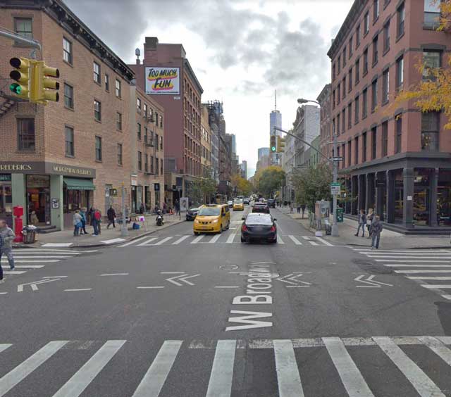 West Broadway at Spring Street, NYC randommusings.filminspector.com