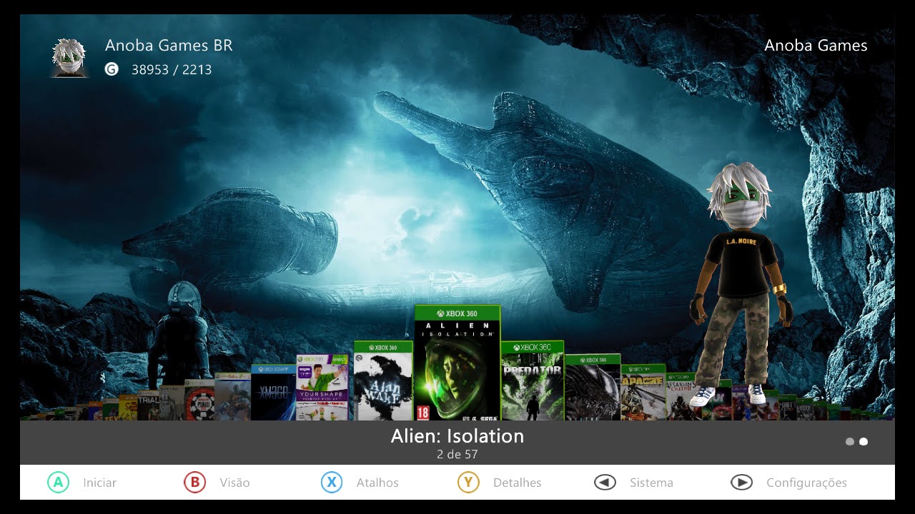 HD PARA XBOX 360 RGH / JTAG Testando Backgrounds na Aurora
