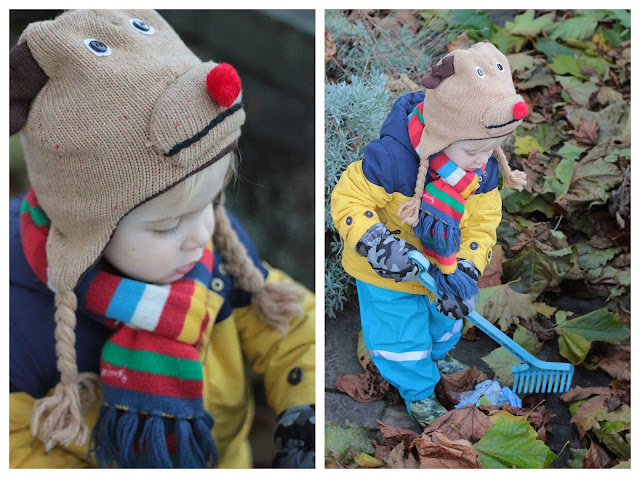 Raking leaves