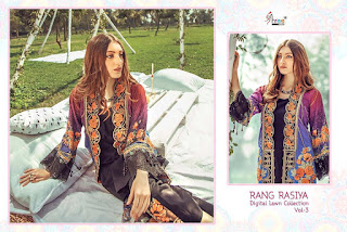 Shree Fab rang Rasia Digital Lawn Collection Vol 3 Pakistani Suits 