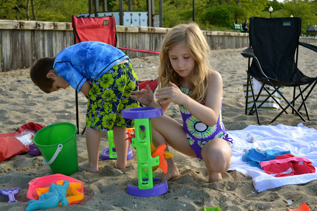 Toys at the beach