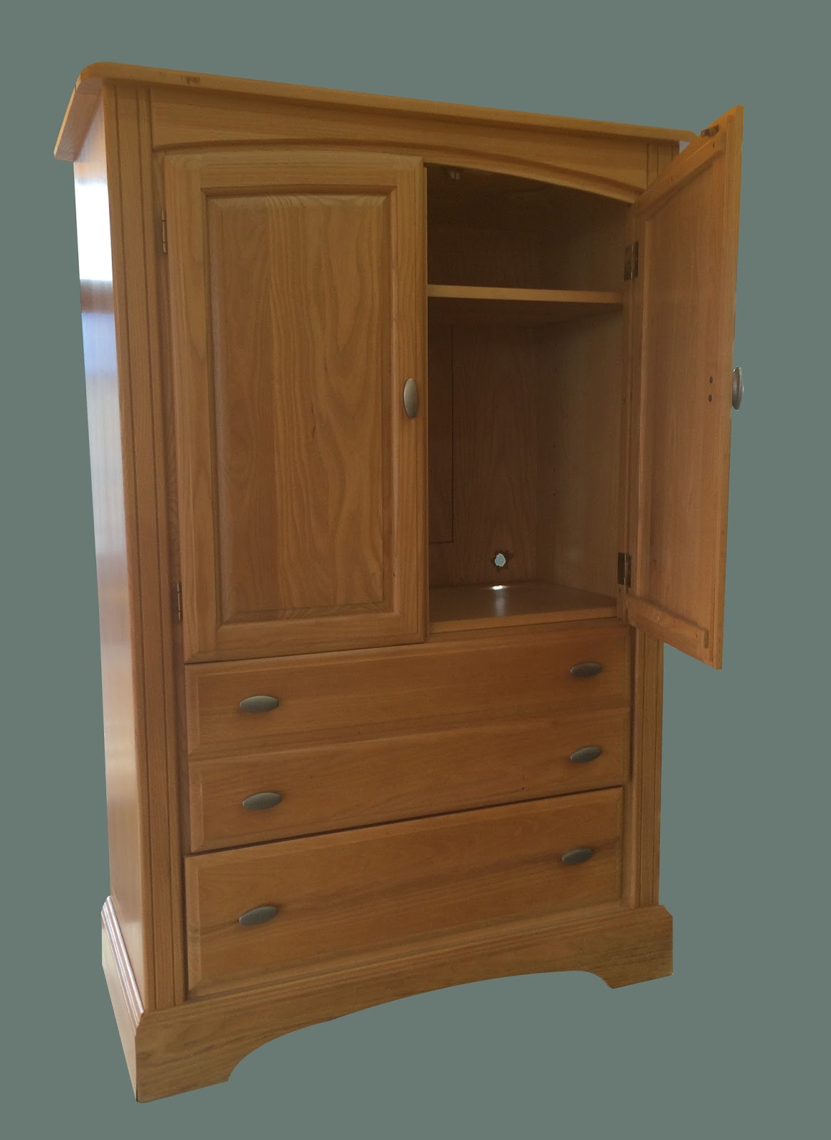 Uhuru Furniture & Collectibles Oak Bedroom Armoire 95 SOLD