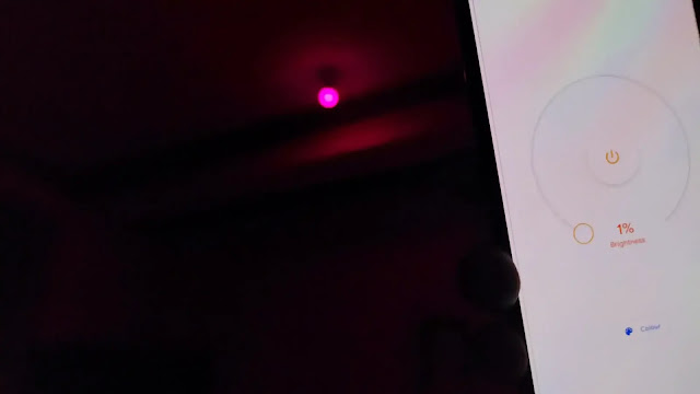 brightness on 1% 1% brightness of smart bulb