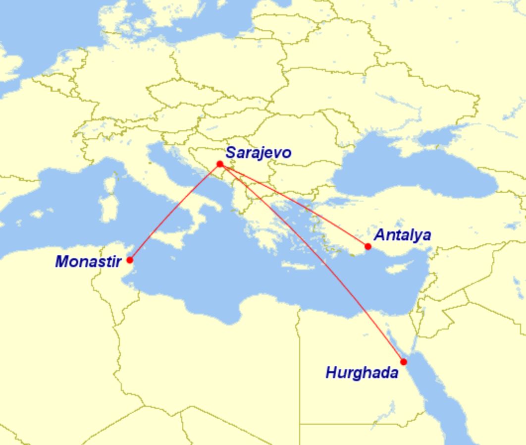 Bosnia and Herzegovina Aviation News Sarajevo Airport charter