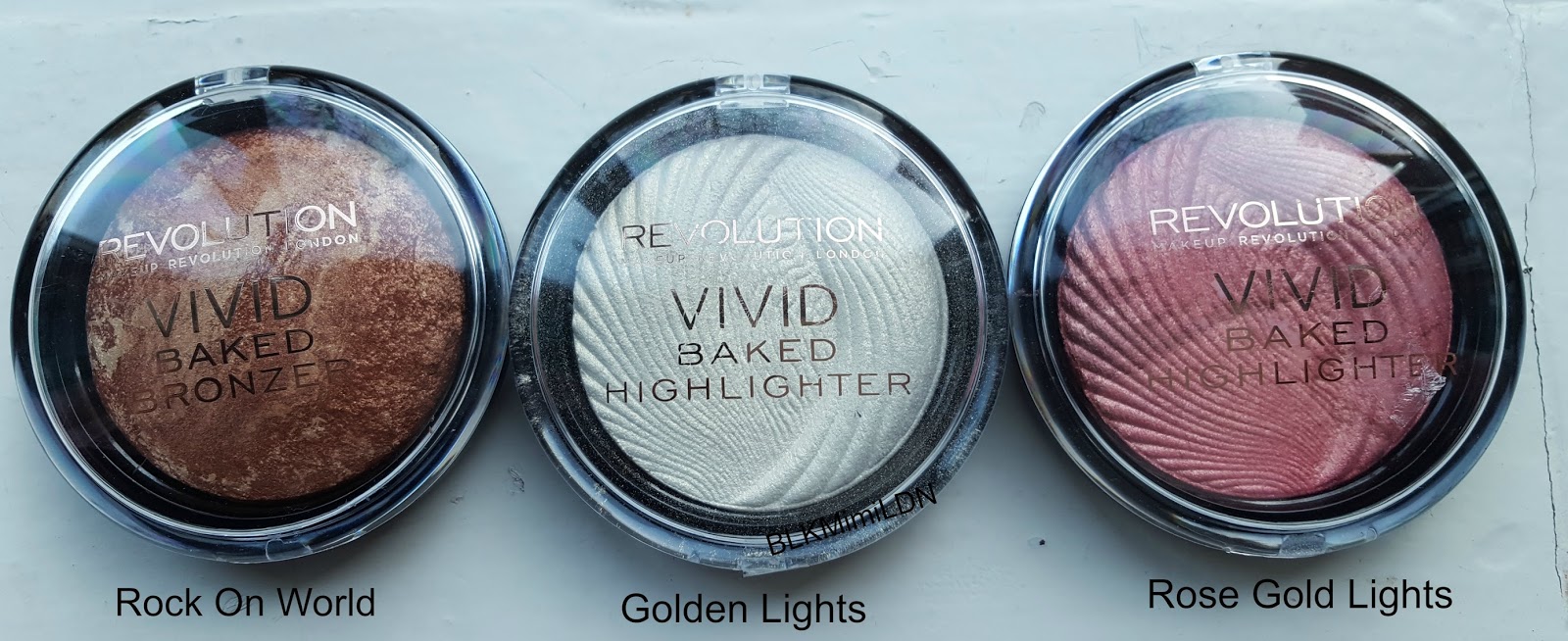 BLKMimiLDN Makeup Revolution Highlighter & Bronzer Rock On World, Golden Lights & Rose Gold Lights