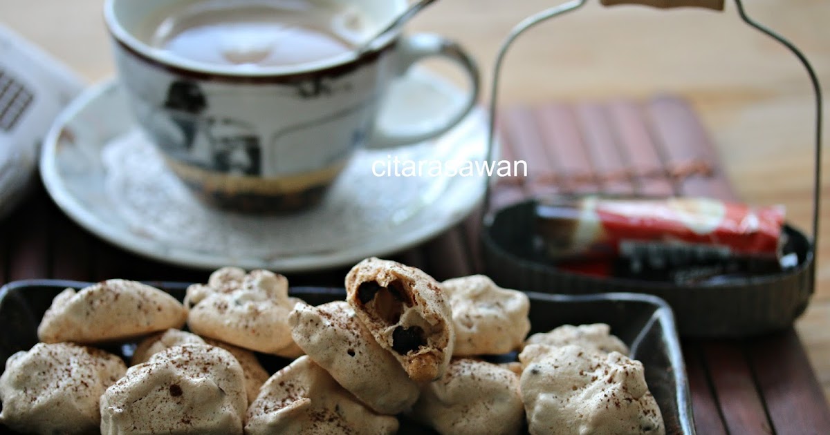 Meringue Chocolate Chips Cookies Blog Kakwan