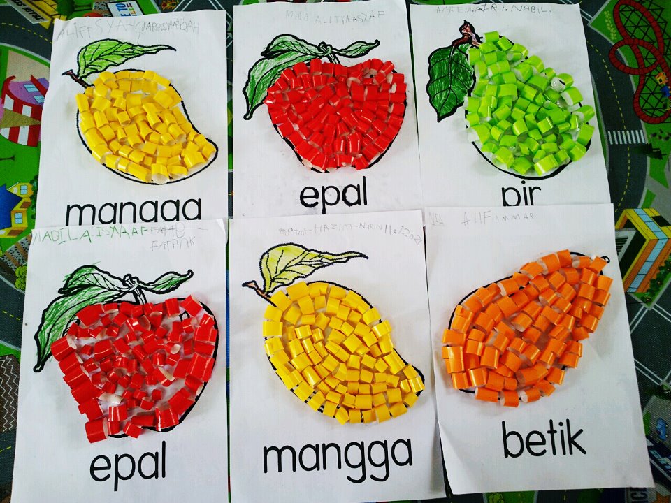 CIKGU EELA (IL) PRESCHOOLERS @ PCE: TEMA BUAH:: kOLaJ