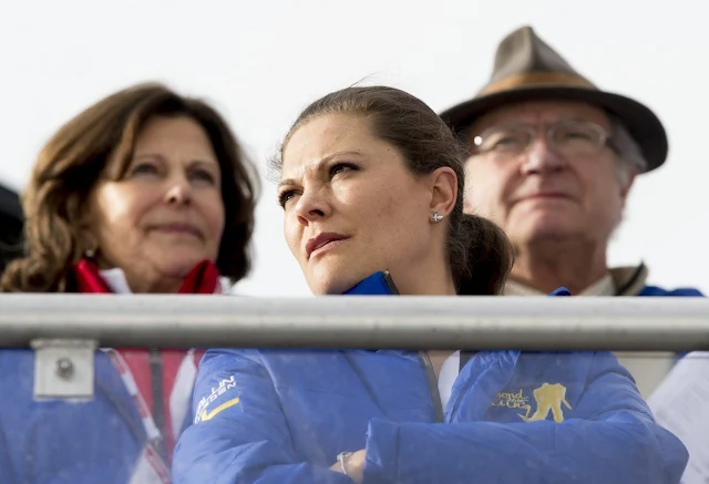 King Carl Gustaf of Sweden, Queen Silvia of Sweden, Crown Princess Victoria of Sweden, Princess Estelle of Sweden, Prince Carl Philip of Sweden and Sofia Hellqvist