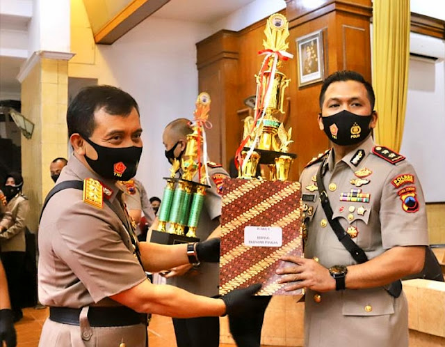 Polres Wonogiri Raih Juara Pertama Kampung Siaga Covid-19