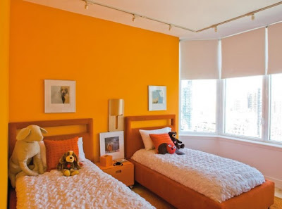 Dormitorio compartido para Niños de color Naranja | Decora Festa Infantil