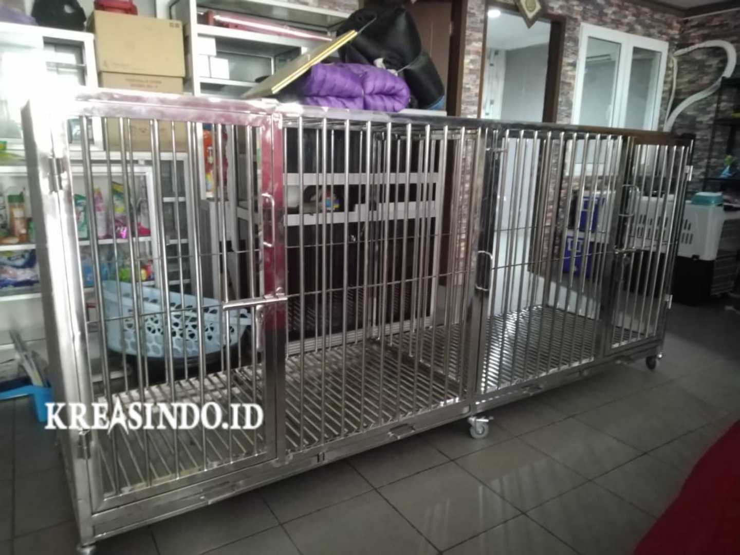 Kandang Anjing Stainless Keren pesanan Bpk Lutfi di Kelapa Gading Jakarta Utara