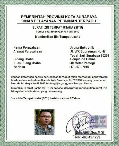 Contoh Surat Izin Tempat Usaha Dan Cara Membuatnya Oldsaws