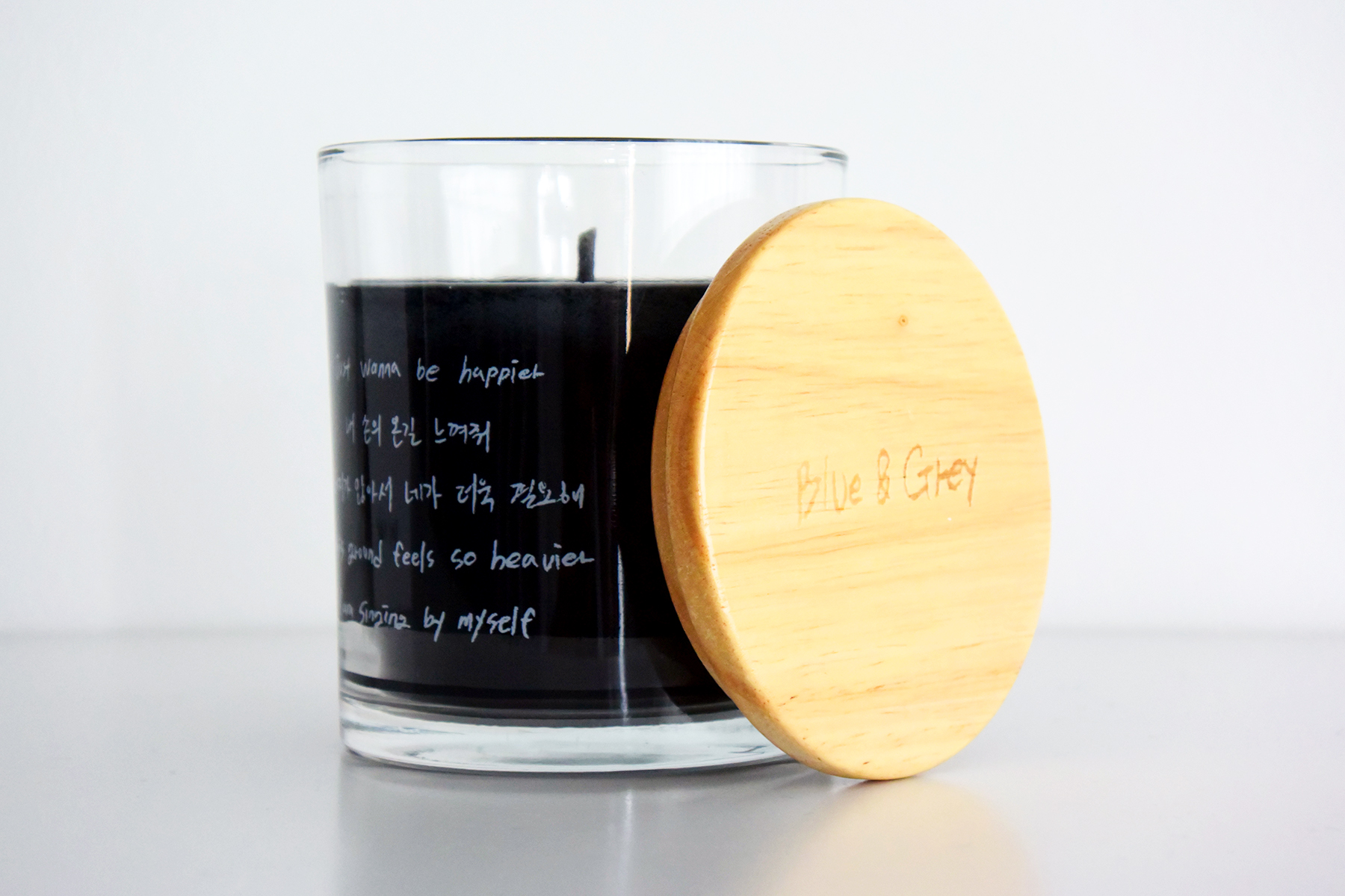 公式 即完売品! BTS BE CANDLE Blue&Grey テヒョン V 手書き素材
