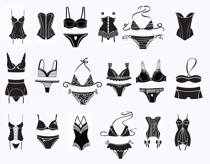 digitalfil: SEXY LINGERIE svg,cut files,silhouette clipart,vinyl files