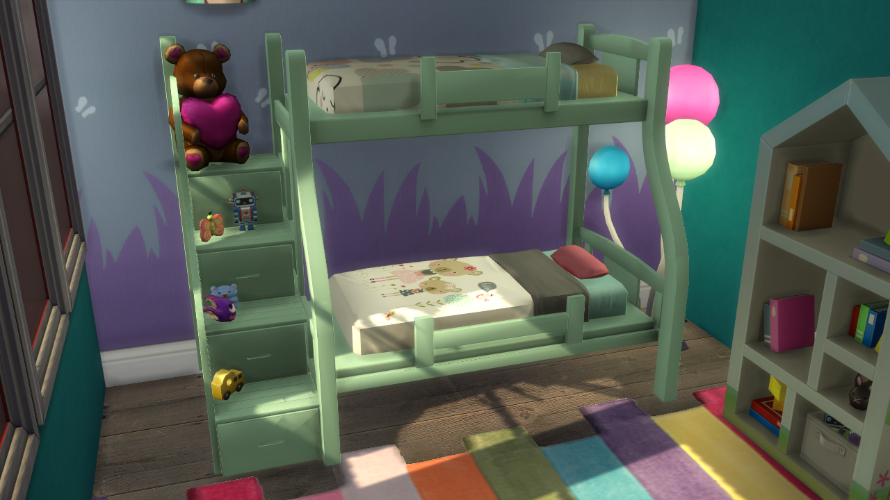 Sims 4 Kids Bunk Bed CC
