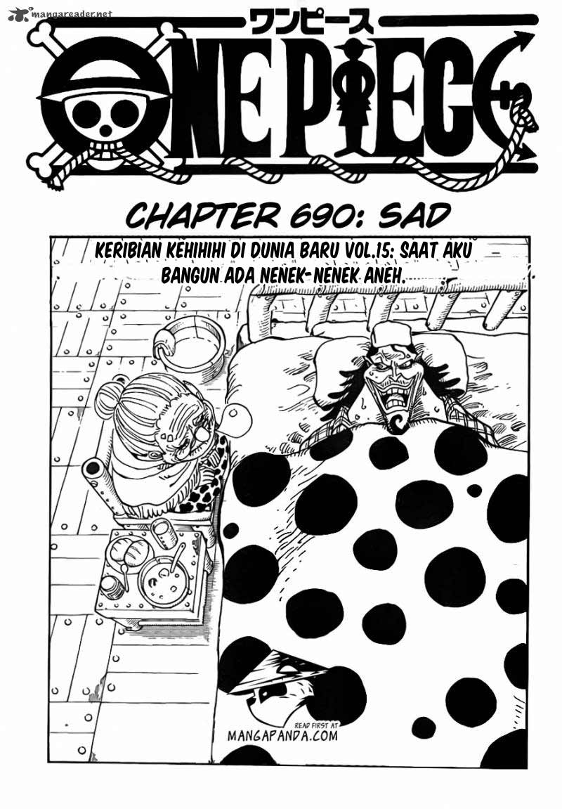 shounen manga one piece  one piece 3726493 One Piece Manga 690: SAD, OP 691