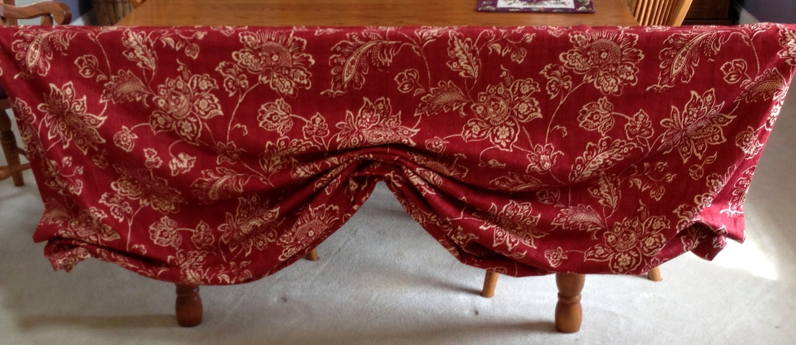 Sew Darn Simple Faux Roman Shade Valance