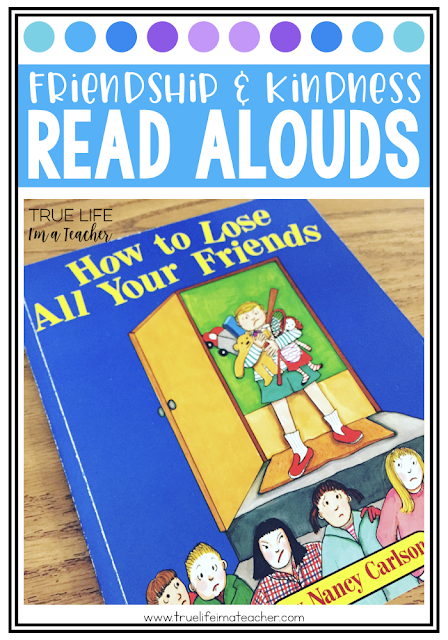 Books and read alouds to help teach students about friendship and kindness. Great for building a community in your classroom.