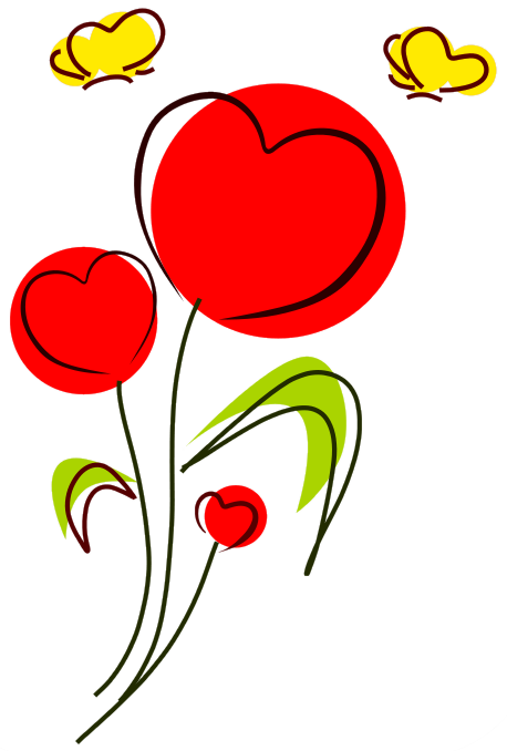 free clip art valentines day flowers - photo #16