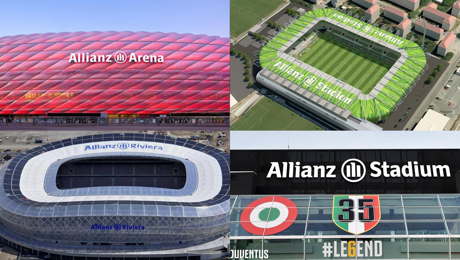 Bayern Munich Juventus More Here Are All 8 Allianz Stadiums Worldwide Footy Headlines