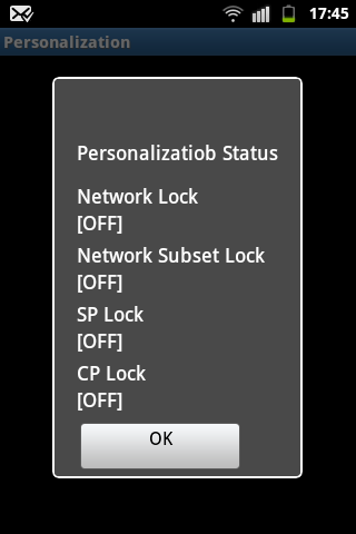 Network lock off