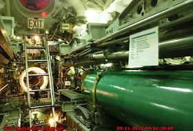 Torpedo inside the submarine