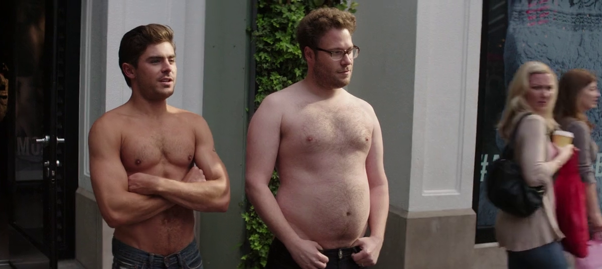 Seth Rogen nude in Bad Neighbours.