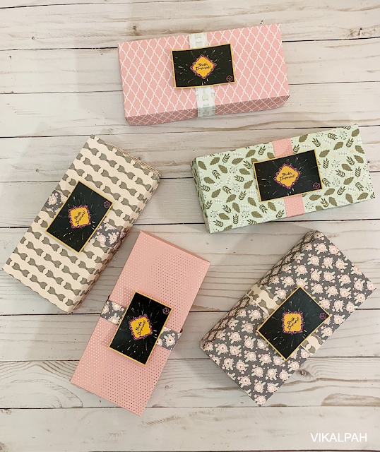 Vikalpah DIY gift box using cardstock perfect for cookies & treats