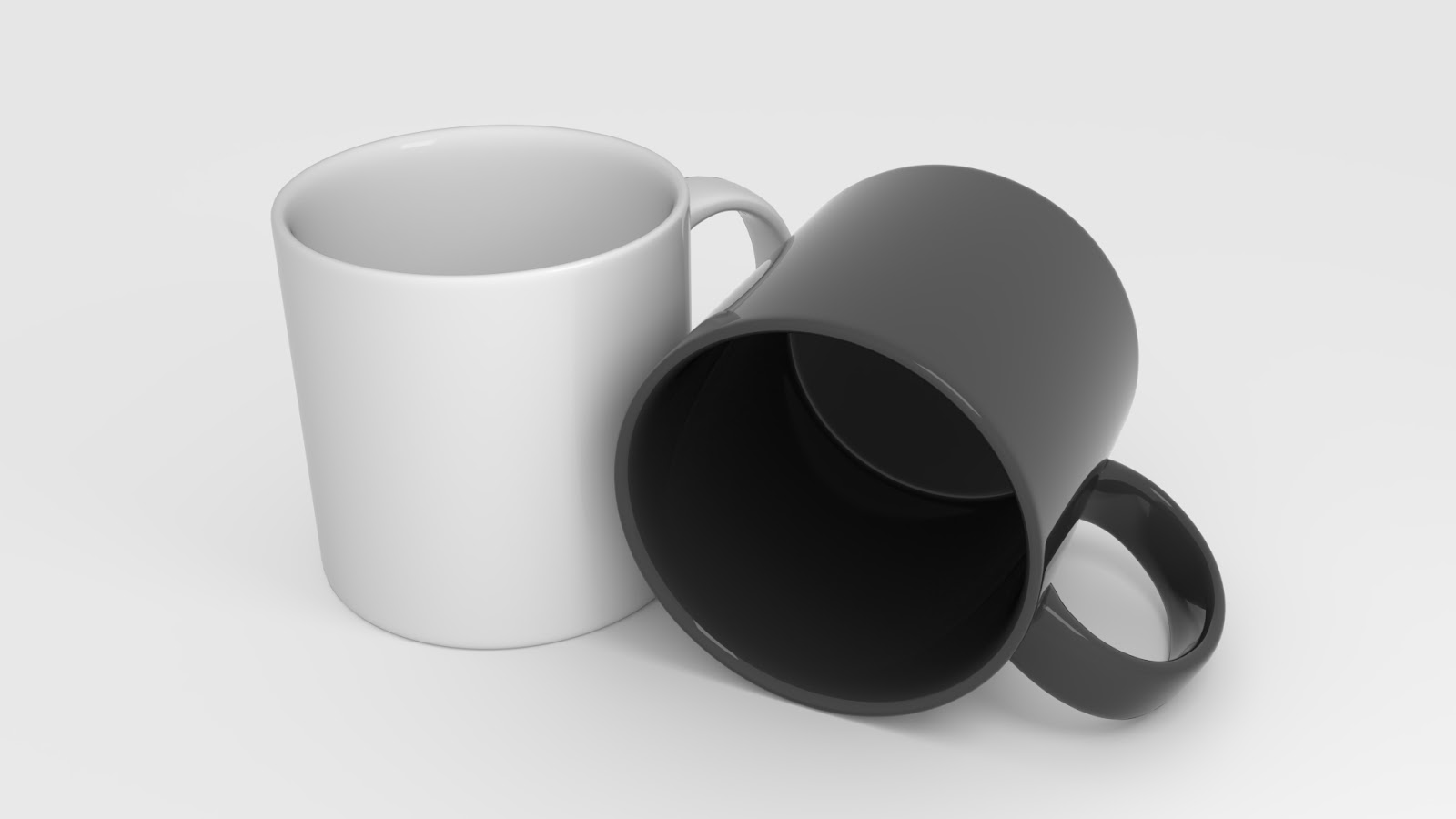 Free 3D Ceramic Mugs .blend