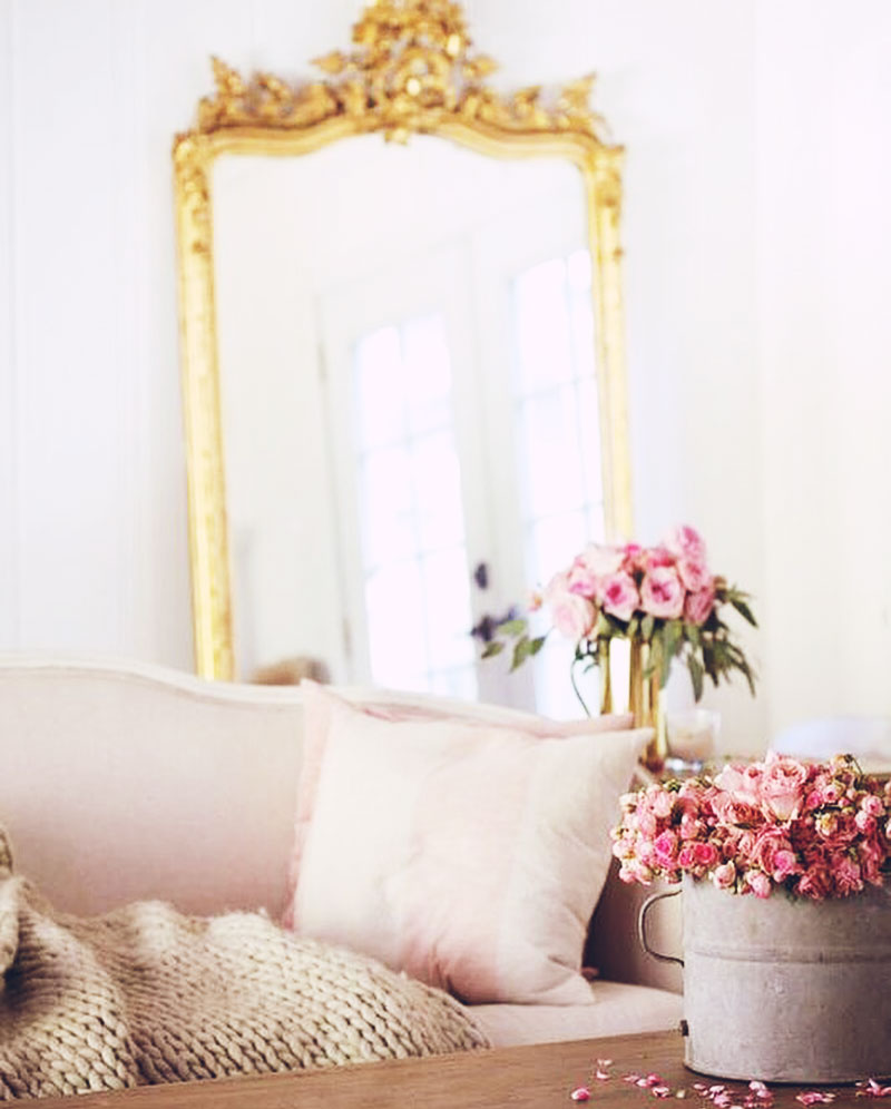 At Home | Pure Romance: Peonies & Carrara in a French Country Cottage