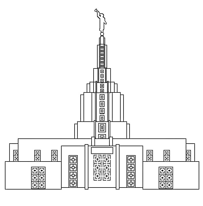 Our Deseret Home Temple Coloring Sheets