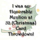 I'm an honorable mention at 52 Christmas Card Throwdon