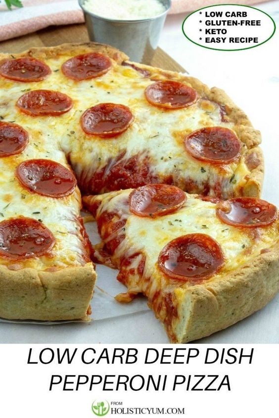 recipes Sabrina Keto Deep Dish Pepperoni Pizza