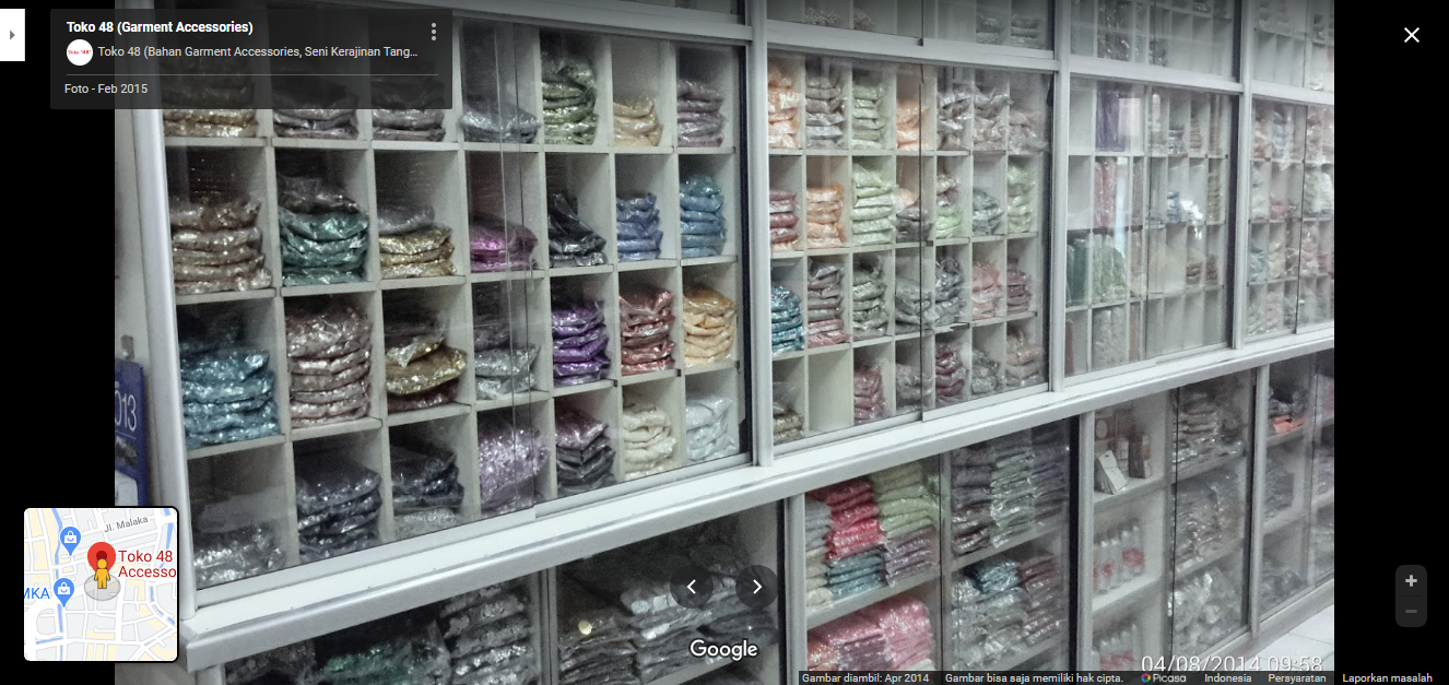 Toko 48, Pusat Grosir Aksesoris Garmen di Jakarta
