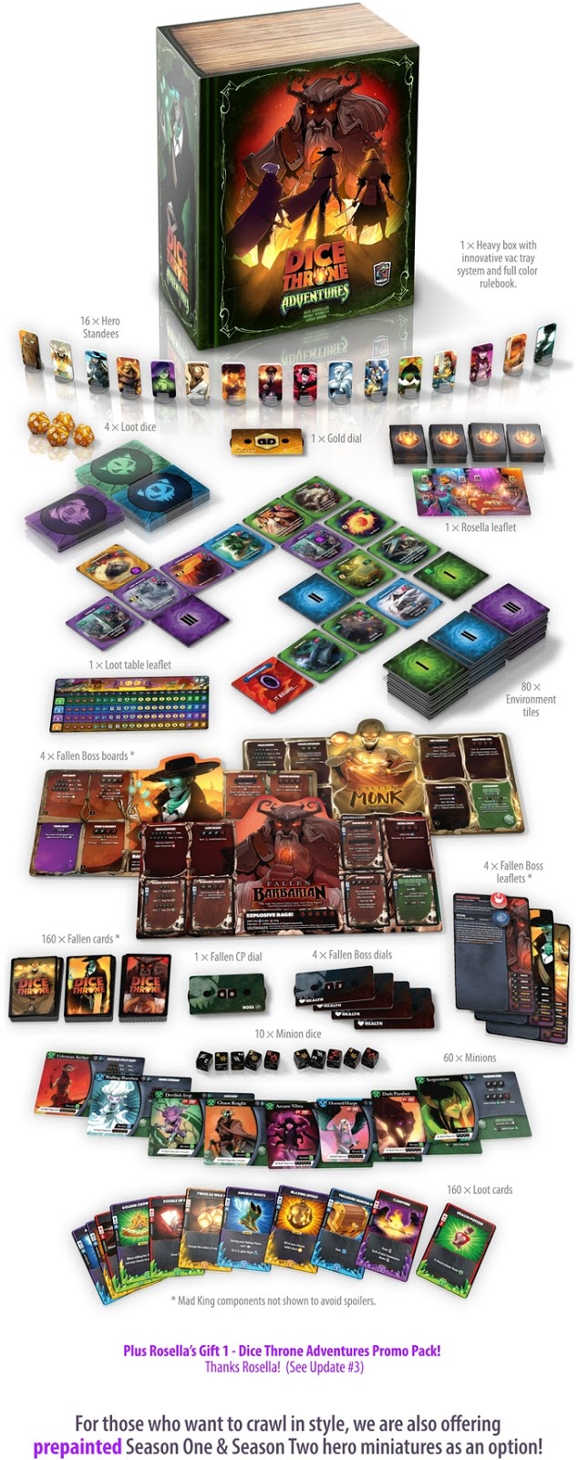 Tabletop Fix Dice Throne Dice Throne Adventures & Season One Kickstarter