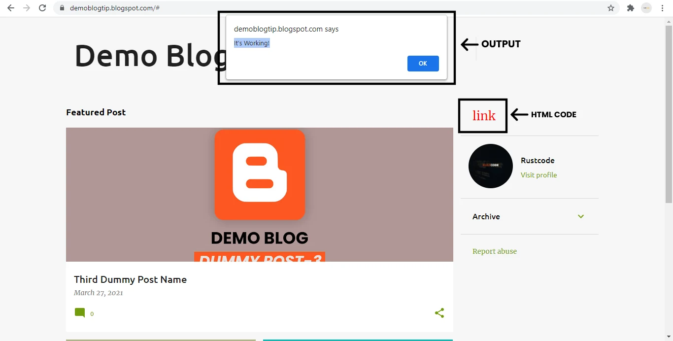 How To Insert Html Css Javascript Into Blogger | RUSTCODE