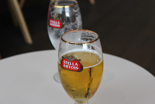 Clothes & Dreams: Leuven loving: relaxing with some Stella Artois after visiting the Stella Artois brewery