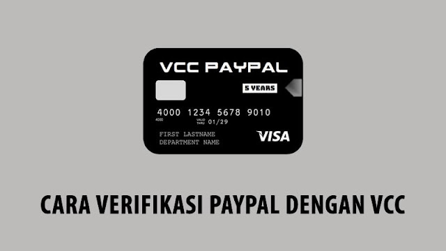 Cara Verifikasi PayPal Dengan VCC