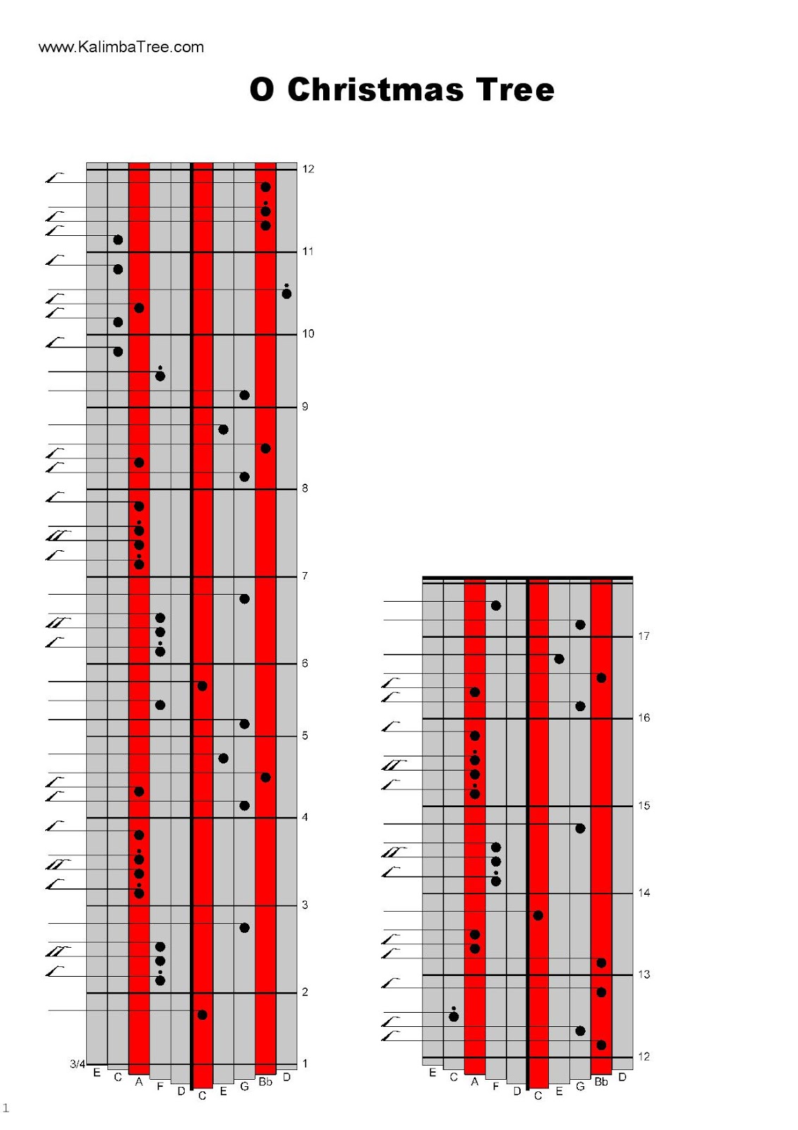 Kalimba Tree Christmas Song Collection 2 (For 10key Kalimbas)