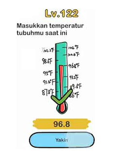 Masukan Temperatur Tubuhmu Saat Ini Brain Out Level 122 Jalur Tekhno