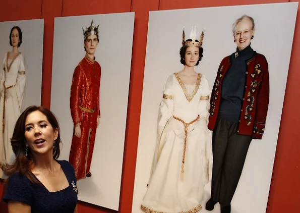 Crown Princess Mary visited the State Hermitage museum in St. Petersburg. Mary wore Prada dress