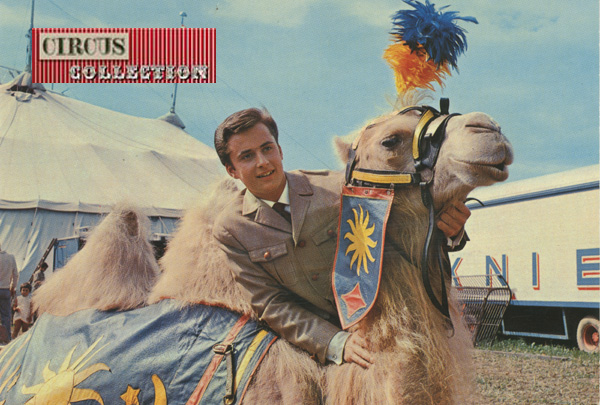 Fredy Knie junior en compagnie d'un chameau 