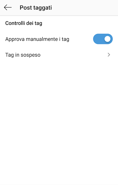 Instagram per Android Post taggati