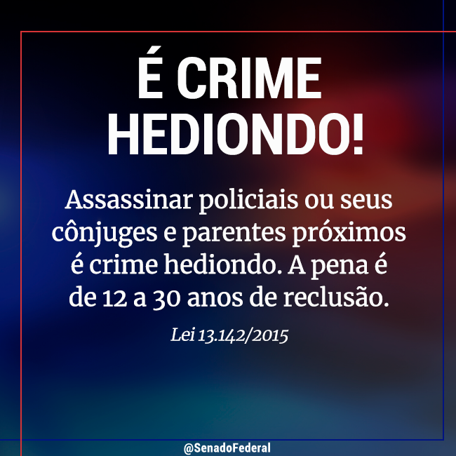 Observatório Comunitário É crime hediondo