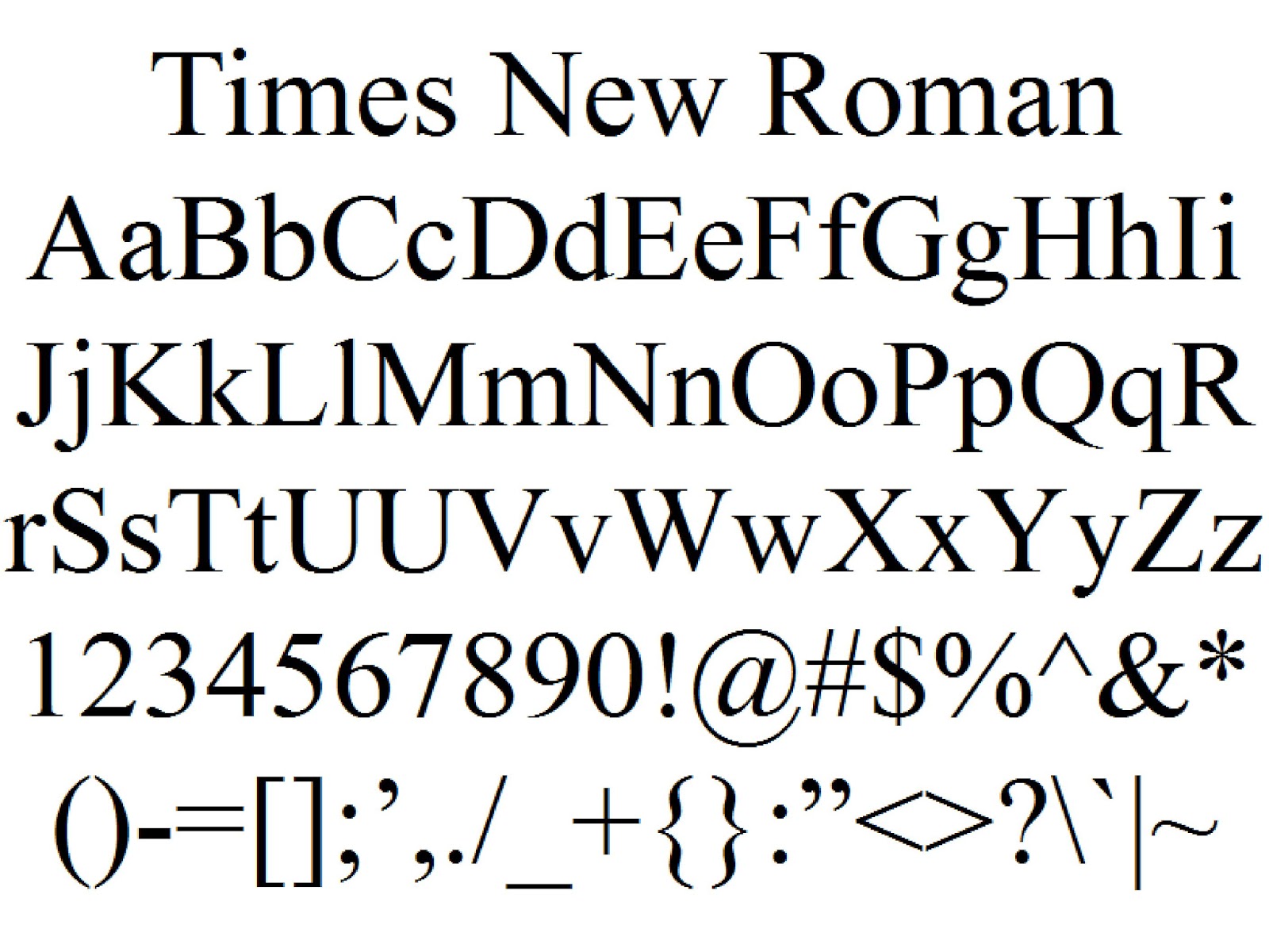 download times new roman font for coreldraw