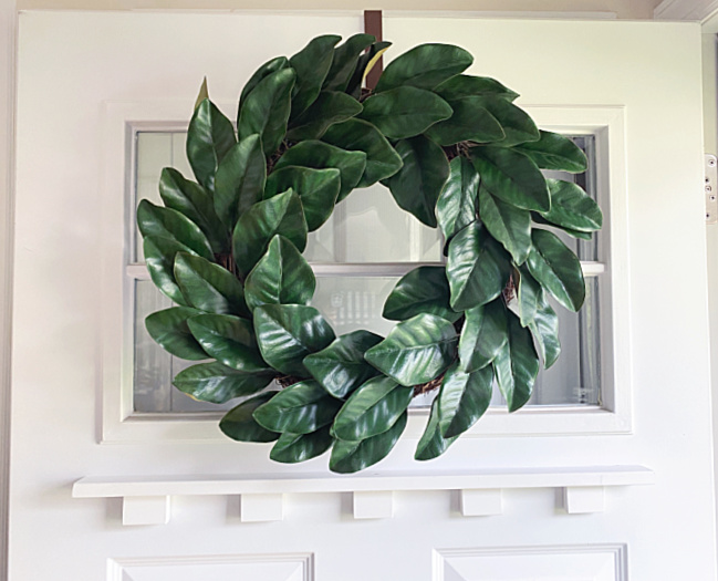 DIY Front Door Dentil Shelf