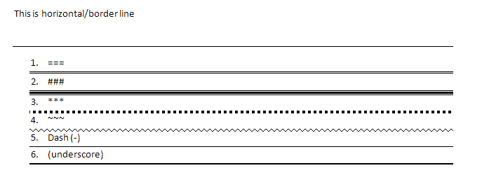 insert double horizontal line in word insert double horizontal line in word