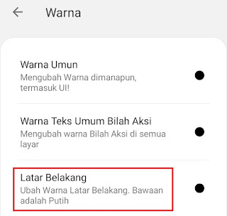 ketuk warna latar belakang