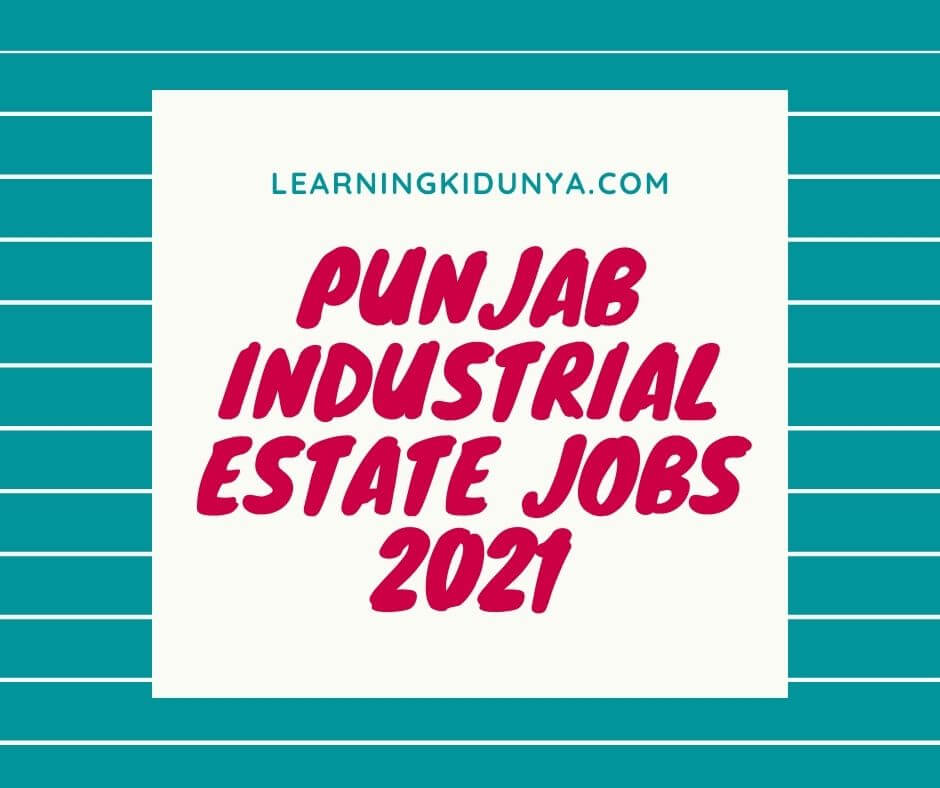 Punjab Industrial Estate jobs 2021 | Govt Jobs | Jobs 2021 | Latest Jobs